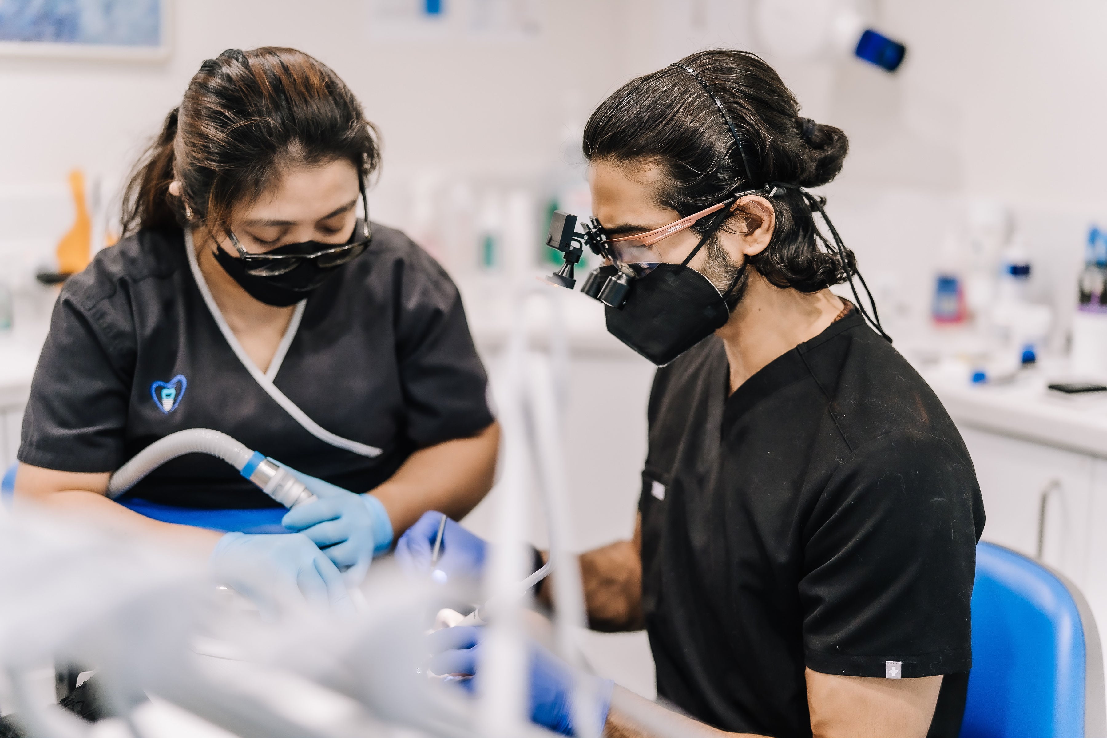 Dr Abhishek Singh and Dr Alefia Boxwala — Sienna Smiles dental team, Hilbert